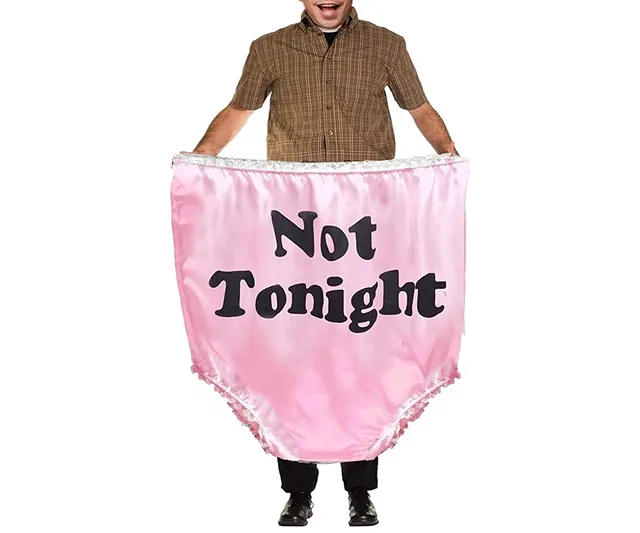 Oversized novelty granny undies with lace trim, a gag gift featured on IGottaHaveItNow.