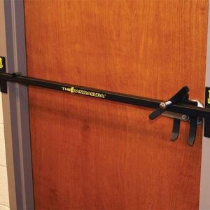 Door defense security bar designed for added protection, fits most standard doors for home or office safety.