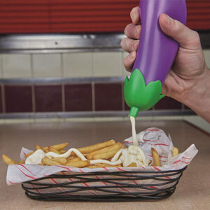 Eggplant sauce bottle from IGottaHaveItNow, featuring a quirky design that's perfect for kitchen decor or gifting.