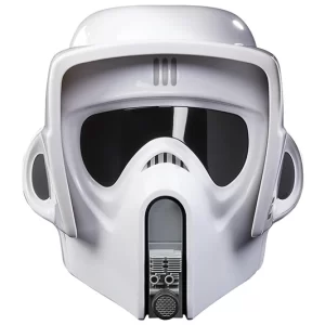 Star Wars Black Series Scout Trooper premium electronic helmet with sound effects, inspired by Return of the Jedi.